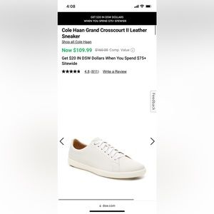 Barely warn leather sneakers. Probably worn less than 5 times